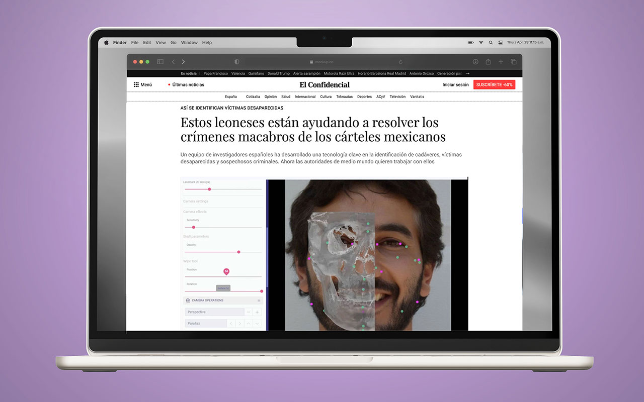 Panacea, featured by El Confidencial for its applied forensic AI